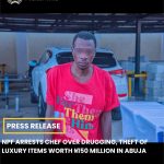 Police Arrest Chef Over Alleged Drugging, ₦150m Luxury Theft in Abuja Residence