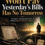 A Nation That Won’t Pay Yesterday’s Bills Has No Tomorrow, The quiet, unfashionable work of settling Nigeria’s inherited obligations